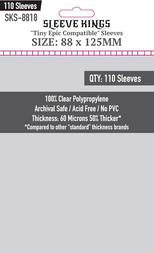 Sleeve Kings Standard Card Sleeves – 110 Count, Large Size, Compatible by SleeveKings