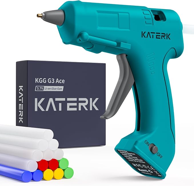 Katerk 3.7V Cordless Hot Glue Gun Kit by Katerk