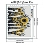 MYBISYMQQ Family Stamping Cross Stitch Kit, Flowers Counting Cross Stitch Kit - Image 2