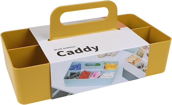 BLUE GINKGO Stackable Organizer Caddy, L-Rectangle, Made in Korea | Portable. by BLUEGINKGO