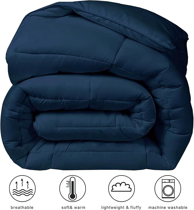 COHOME Oversized King Size Comforter, All-Season Quilted Down Alternative Duvet - Image 2