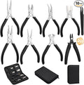 shynek 10 Pieces Jewelry Pliers Tools Set, Jewelry Making Tools Include 8 by shynek