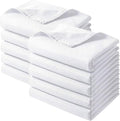 Preboun 10 Pack Queen Flat Sheets 90" x 102" Soft Microfiber Sheets Bulk by Preboun