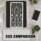 FINGERINSPIRE 8PCS Geometric Modern Decoration Painting Stencil - Image 3