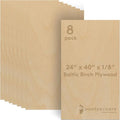 Baltic Birch Plywood 3 mm, 1/8 Inch Craft Wood, B/BB Grade, Stronger Than by Woodpeckers