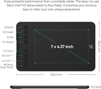 XPPen Updated Deco Mini7 V2 Drawing Tablet-16384 Levels of Pressure - Image 4