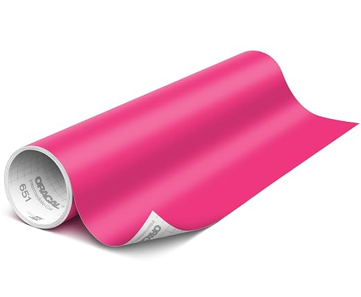 ORACAL 651 Matte Pink Vinyl Durable Roll Easy to Weed Permanent Adhesive Craft by Orafol