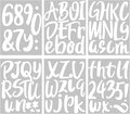 Outus 576 Pcs 8 Sheets Letters Stickers Vinyl Alphabet Number Decals Back to by Outus