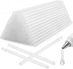 KISEER 100 Pack Clear 0.43 x 11 Inch Full Size Hot Glue Sticks Universal Fit by KISEER