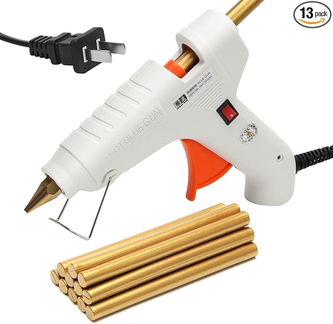 Sealing Wax Sticks 12P with Glue Gun, Luxiv 5.4" Sealing Waxs Stick 10MM Fire by LuxivLLC