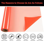 TORC Neon Orange Puff 3D HTV Vinyl Heat Transfer, Sportswear | Easy Cut & Weed - Image 2