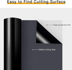 HTVRONT Heat Transfer Vinyl Black HTV Vinyl Rolls - Image 5