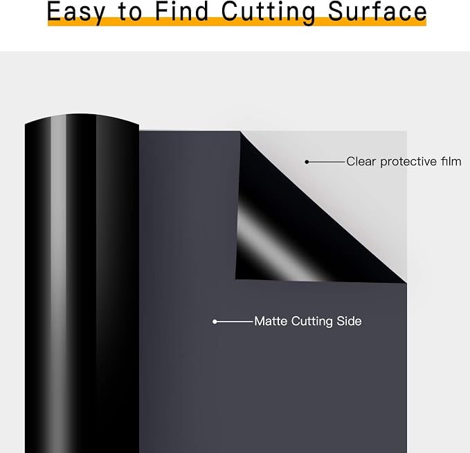 HTVRONT Heat Transfer Vinyl Black HTV Vinyl Rolls - Image 5