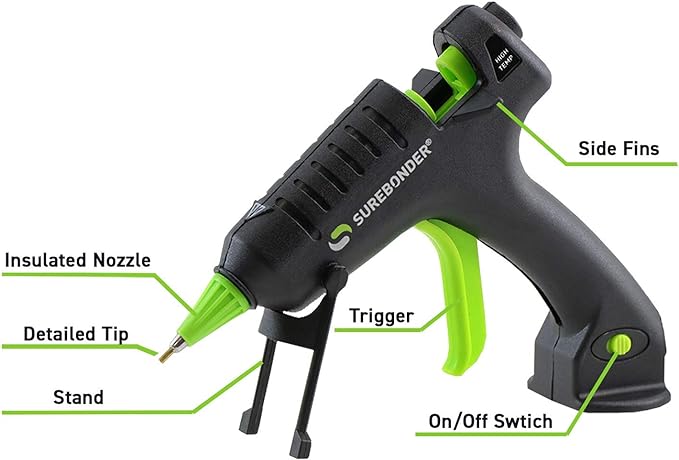 Surebonder Mini Hot Glue Gun - 20W High Temp Detail Tip Glue Gun - Image 5