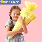 Yellow Wrapping Paper, Anniversary, Bouquet Flower Packing 80GSM 55LB - Image 2
