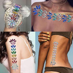 Mixed 1400pcs AB Colour Gems Jewels Flatback Rhinestones, Face Art Gem Jewel - Image 4