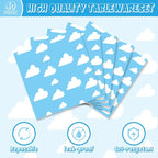 40Pcs Blue Sky White Clouds Birthday Party Decorations Cartoon Story Tableware - Image 4