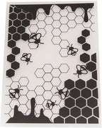 Bees Honeycomb Background Pattern Plastic Embossing Folder, 3D Textured - Image 4