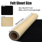 Biaungdo Self Adhesive Felt Sheets, 45cm x 3m Felts Fabric Peel and Stick Felts - Image 4