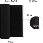 AMZQNART EVA Foam 6mm, Cosplay Foam 39x59 inch Black, High Density 90 kg/m³ - Image 2