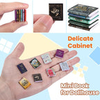 DIYDEC 200pcs Mini Books Miniatures Dollhouse Books - Image 3