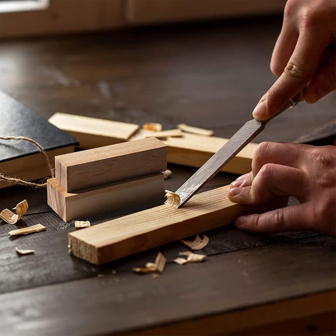 40PCS Basswood Carving Blocks, Unfinished Wood Squares Wooden Blocks - Image 6