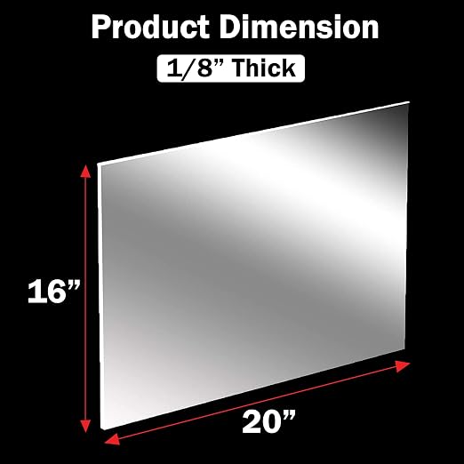 CALPALMY 1/8" Thick Clear Acrylic Sheets - Image 3