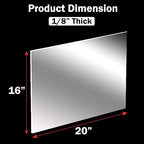 CALPALMY 1/8" Thick Clear Acrylic Sheets - Image 3
