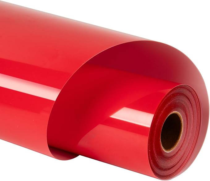 HTVRONT Red Heat Transfer Vinyl Roll, by HTVRONT