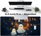 Cute Desk Mat Ghost Cartoon Mouse Pad Haunted House Style Desk Pad, Gaming - Image 3
