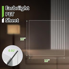 10-Pack of 12×12"×0.02" PET/Plexiglass Sheets, Transparent Flexible Plastic - Image 3