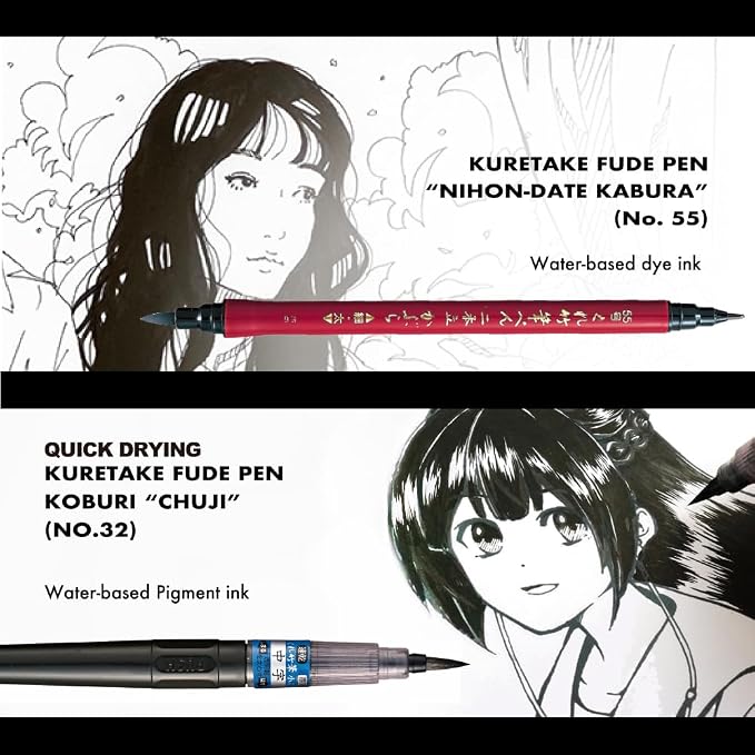 Kuretake Zig Inktober pen set, for Illustration, Manga Drawing, Lettering and - Image 3