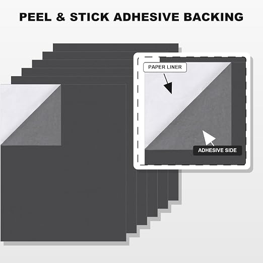 6PCS Large Self Adhesive Felt Sheet, 13.4"x10.8", 2mm Thick Stiff Felt Fabric - Image 4