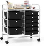 Giantex 9 Drawers Rolling Cart, Classroom Organizers, Storage Cart by Giantex