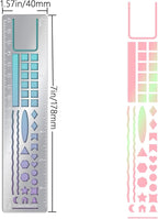 Metal Bookmark Ruler for Journals, Habit Tracker, Drawing Measuring Tools - Image 7