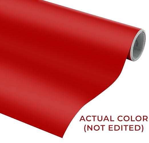 VViViD DECO65 Dark Red Matte Permanent Adhesive Craft Vinyl - Image 2