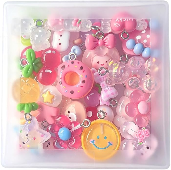 Resin Charms Kawaii Cute Charm for Keychain Jewelry Earring making Girls - Image 2