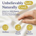 ettitude 100% Lyocell Organic King Pillowcase Set – Silky, Breathable, - Image 2