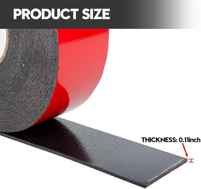 ToLanbbt Double Sided Foam Tape 2.36In x 33FT, Mounting Tape Heavy Duty - Image 2