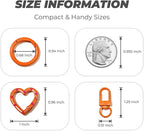 30PCS Keychain Clasp Set – 10 Colors Small Set - Image 4