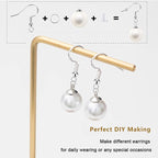 925 Sterling Silver Earring Hooks 150 PCS/75 Pairs, Ear Wires Fish Hooks | - Image 2