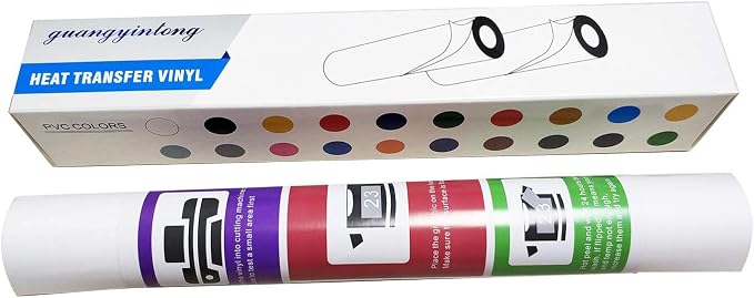 guangyintong Heat Transfer Vinyl White HTV Rolls, Matte Surface - Image 7