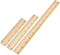 3 Pack Wooden Ruler Wood Ruler Measuring Tool | Wood Ruler by KAISLE