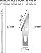 Jetmore 10 Pack Exacto Knife Set, Hobby Knife, SK-5 High Carbon Steel Craft - Image 2