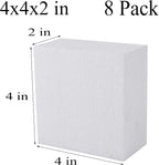 AMZQNART 8pcs 4x4x2in Craft Foam Blocks White - Image 2