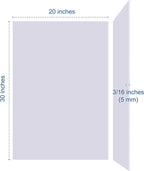 Foam Board 20 x 30 x 3/16", Foam Core Board Sheets, Acid Free Foamboard - Image 3
