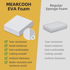 15mm Thick White Eva Foam Cosplay Sheets roll, 13.9" x 39" Premium eva Craft - Image 5