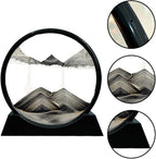 Aoderun Moving Sand Art Picture Round Glass 3D Deep Sea Sandscape in Motion - Image 5