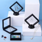 60 Pcs 3D Floating Display Case PE Film Jewelry Storage Box Coins Display Frame - Image 6