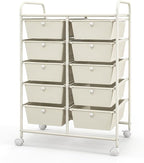 Giantex 10 Drawers Rolling Cart, Classroom Organizers, Storage Cart - Image 10